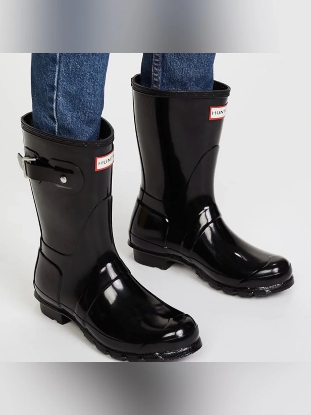 HUNTER Original Short Gloss Rain Boots - Size 9
